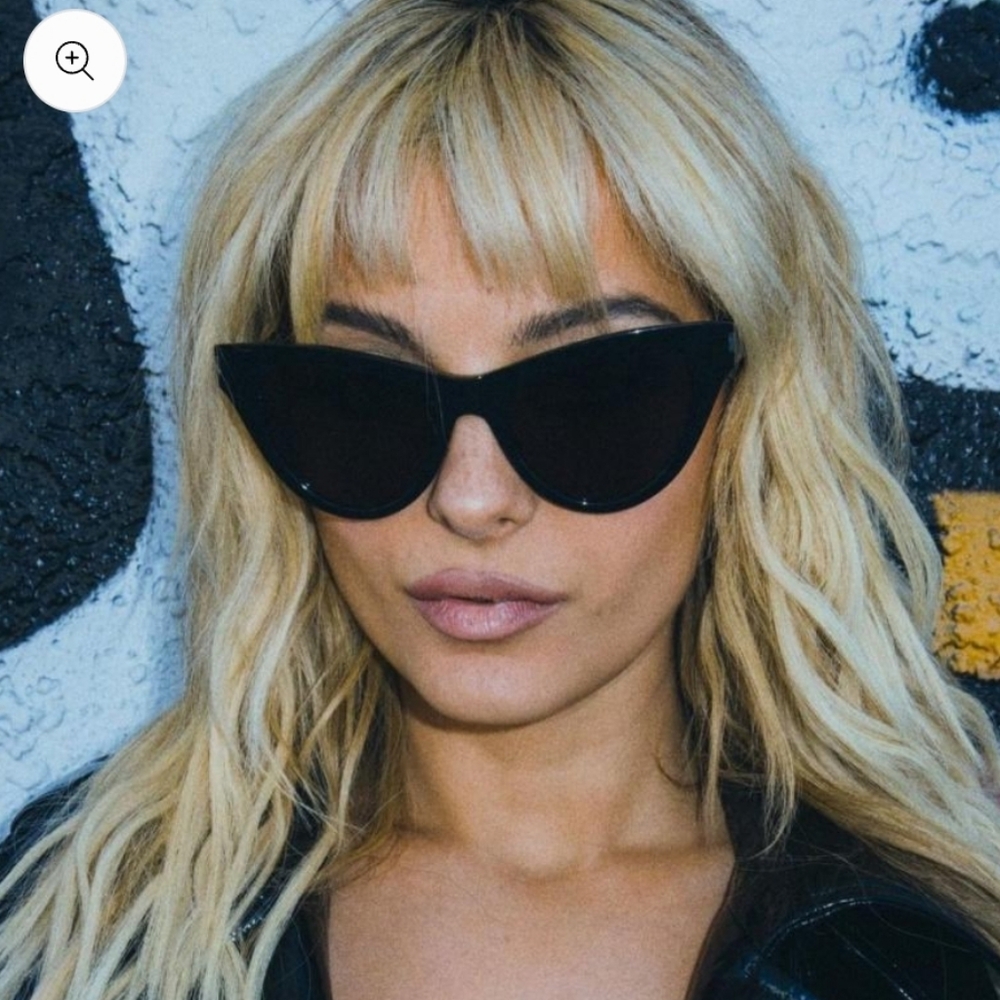 Saint Laurent Black Cat-Eye Sunglasses